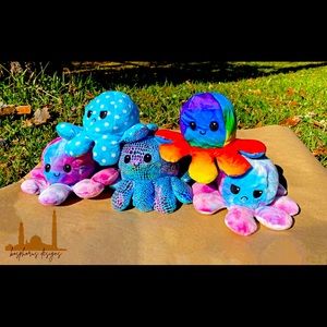 Reversible flip octopus plushie as seen on Tiktok
